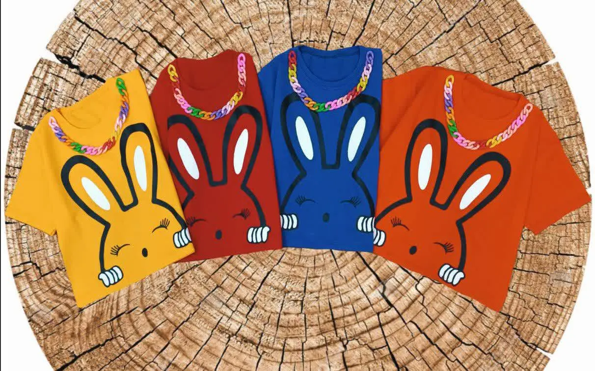 🌸کراپ تک دخترانه زنجیردارطرح خرگوش🌸
