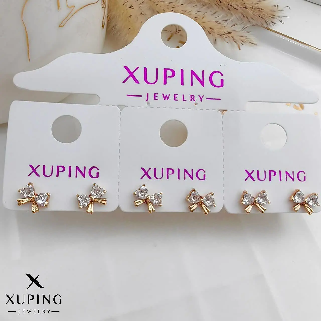 گوشواره پاپیونی ژوپینگ کد ۲۶۰۴