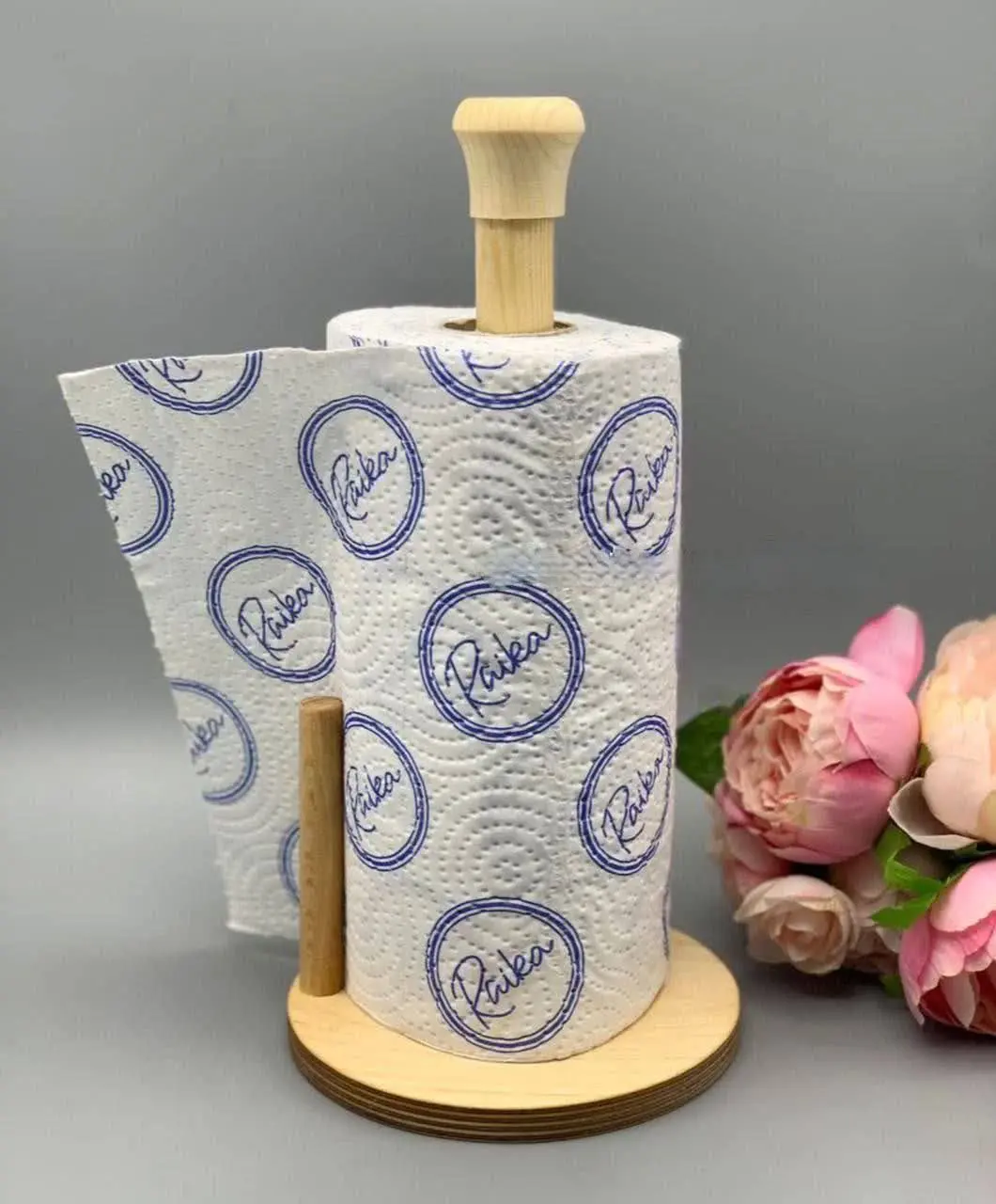 🎊جا دستمال رول چوبی رایکا
