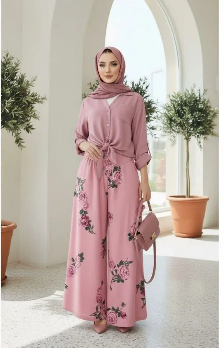 🔹نام: شومیز شلوار گل