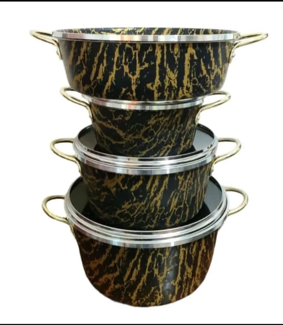 ✅سرویس ۷پارچه ماربل در ۲قالب ووک و گلدونی 
