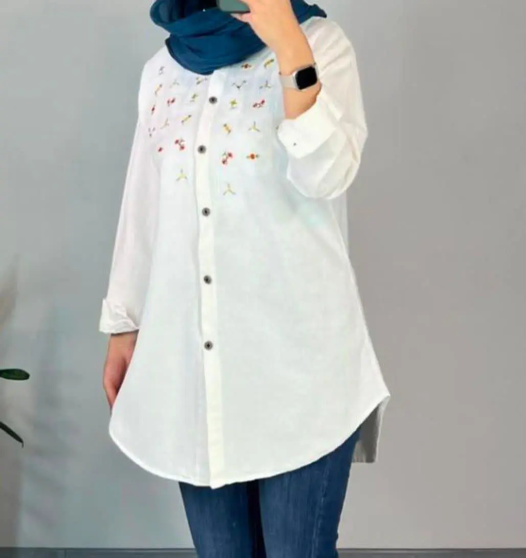 ✅ شومیز لینن پنجره