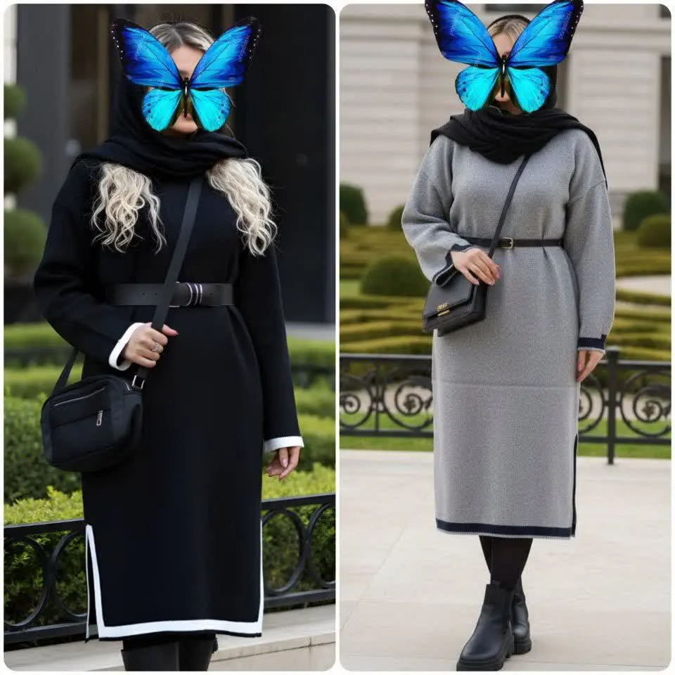 کفتان بافت حاشیه دار