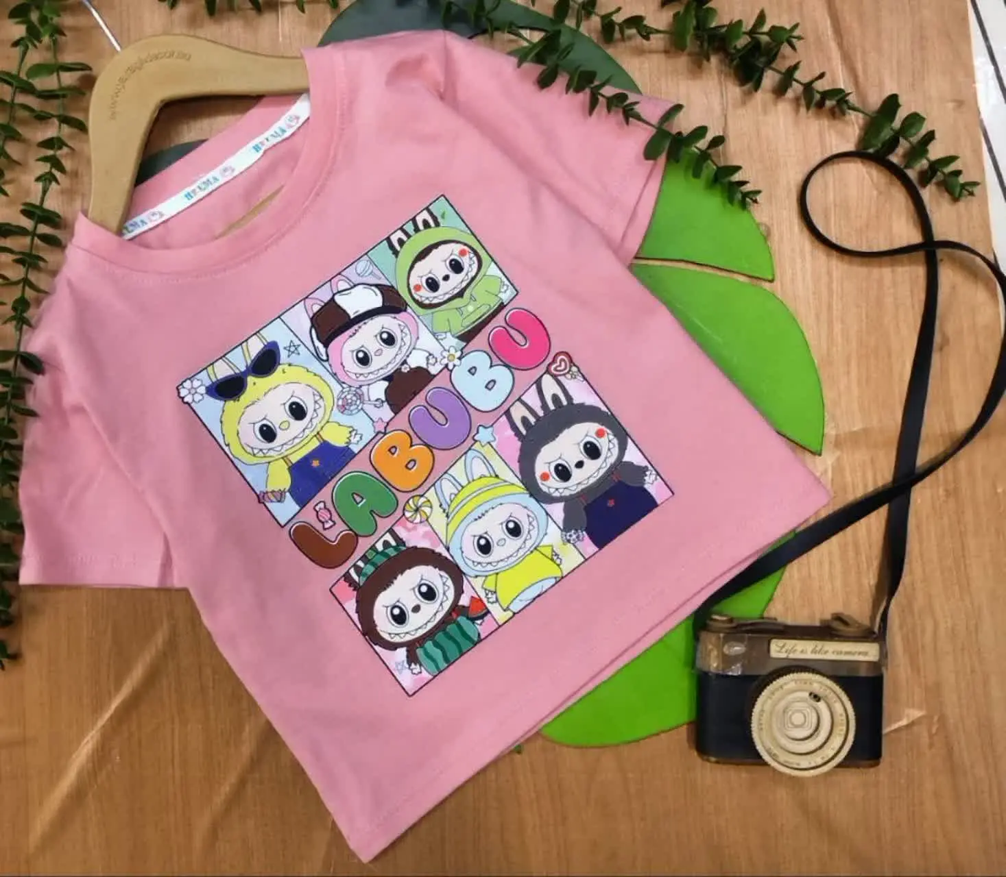 کراپ دخترانه طرح لبوبو ۴