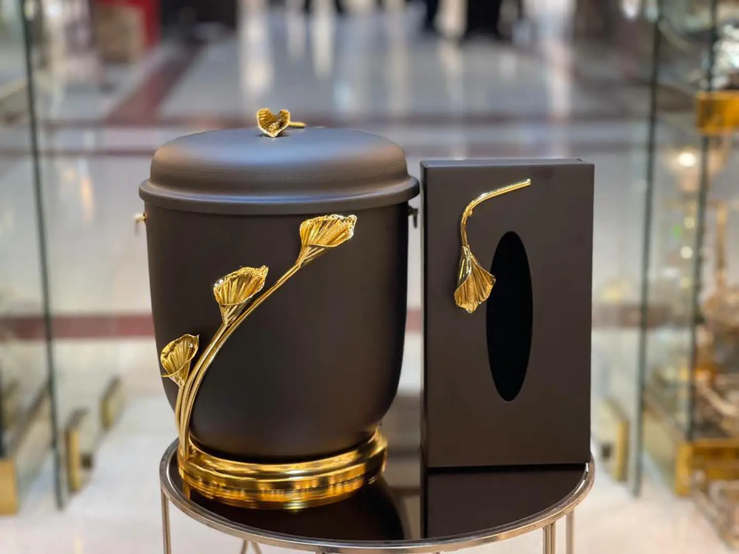 سطل و دستمال فلز ابکاری رنگ