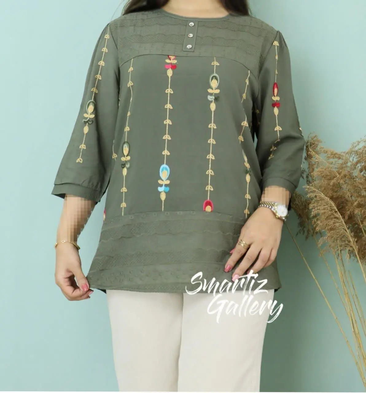 تونیک خامه دوزی ✨