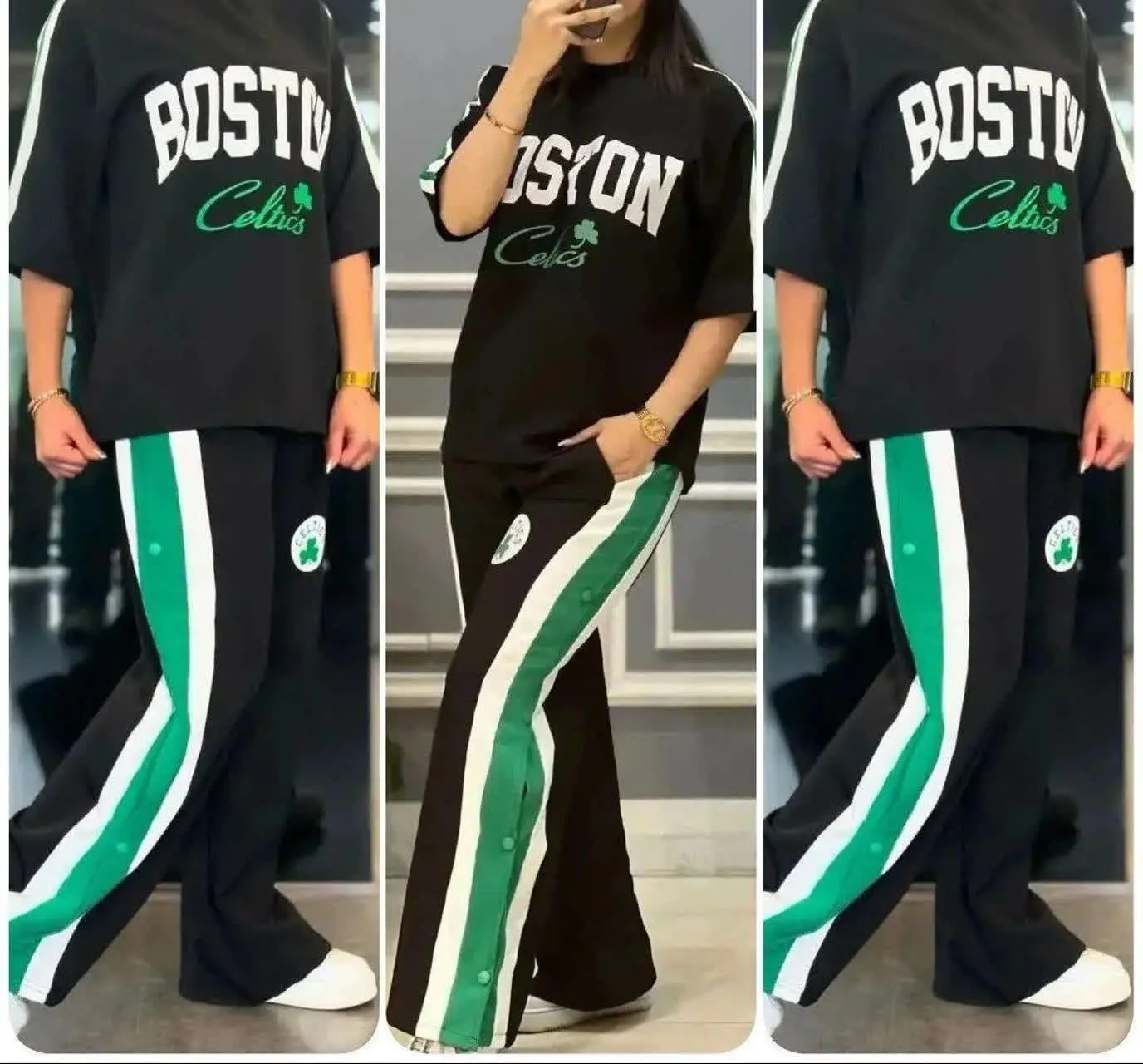 ❤️ #تیشرت_شلوار بگ بیرون پوش BOSTON
