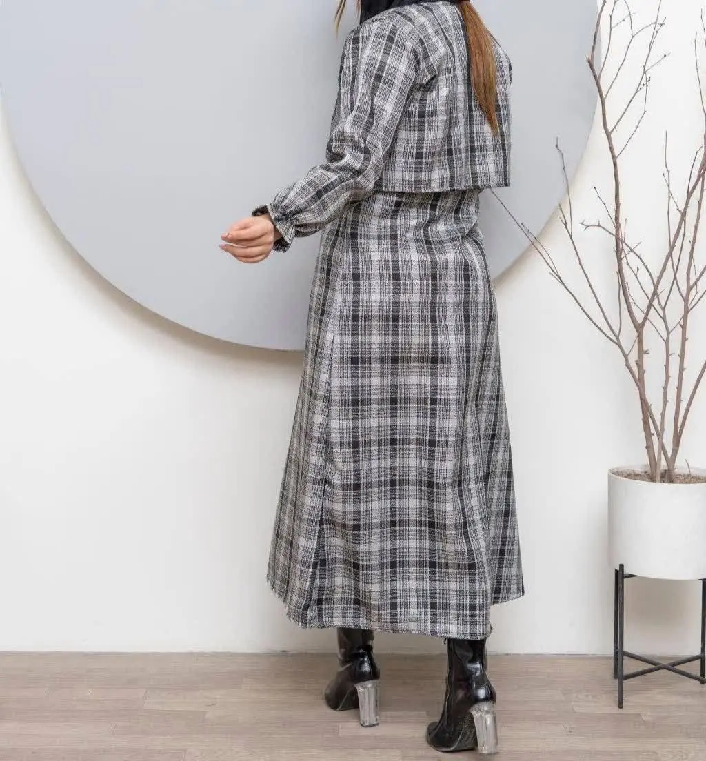 🍀نام: ست دوتیکه ماکسی و کت...