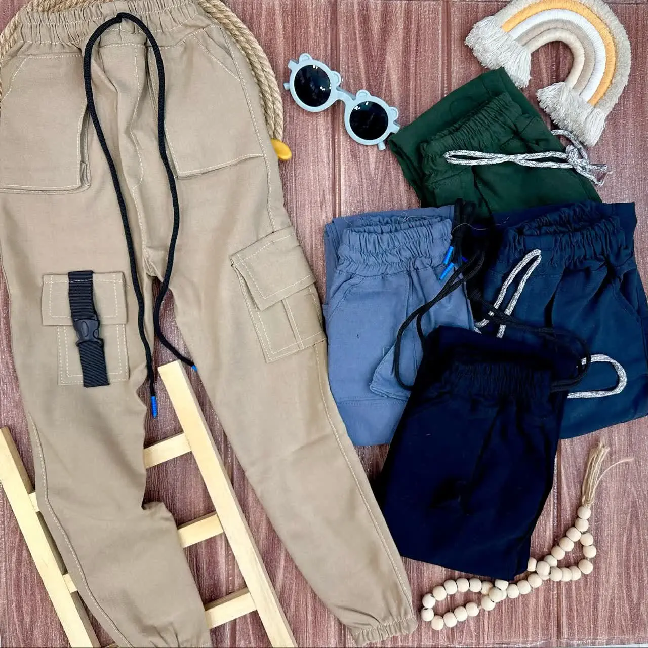 👫شلوار بنگال اسپرت پسرانه ۴ جیب✅
