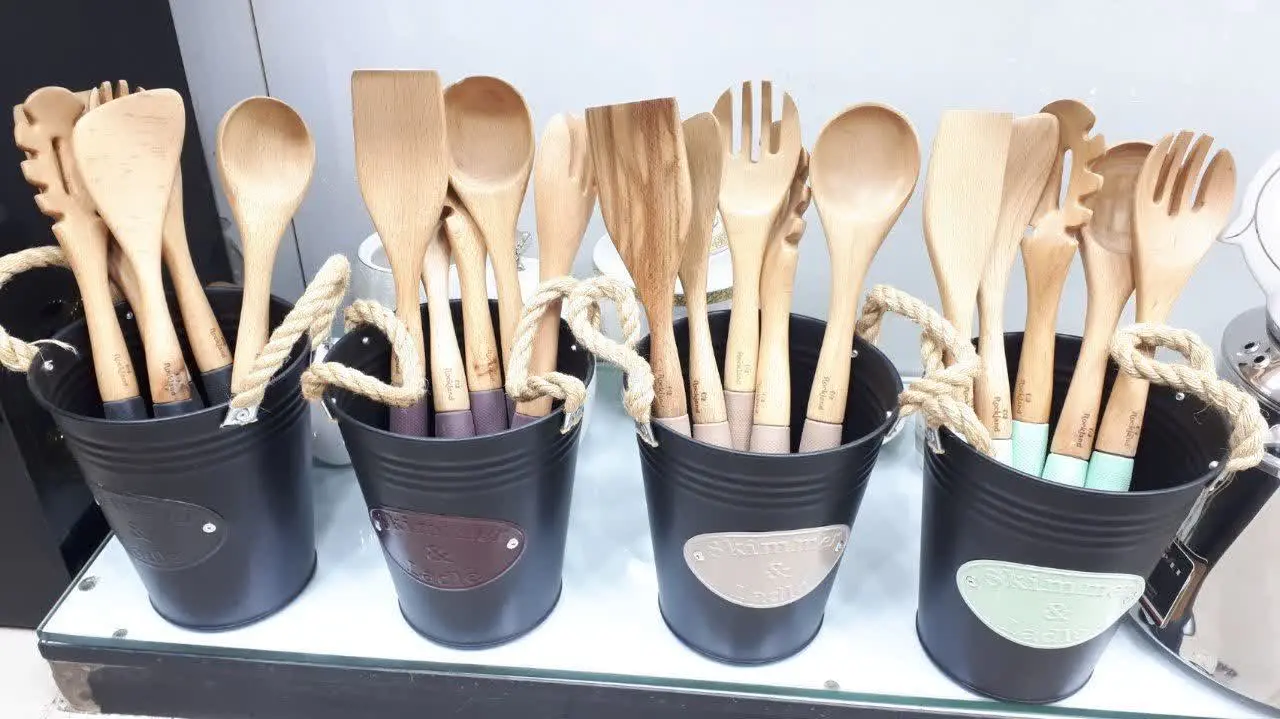 📌ست کفگیر ملاقه راکلند سطلی😍👆
