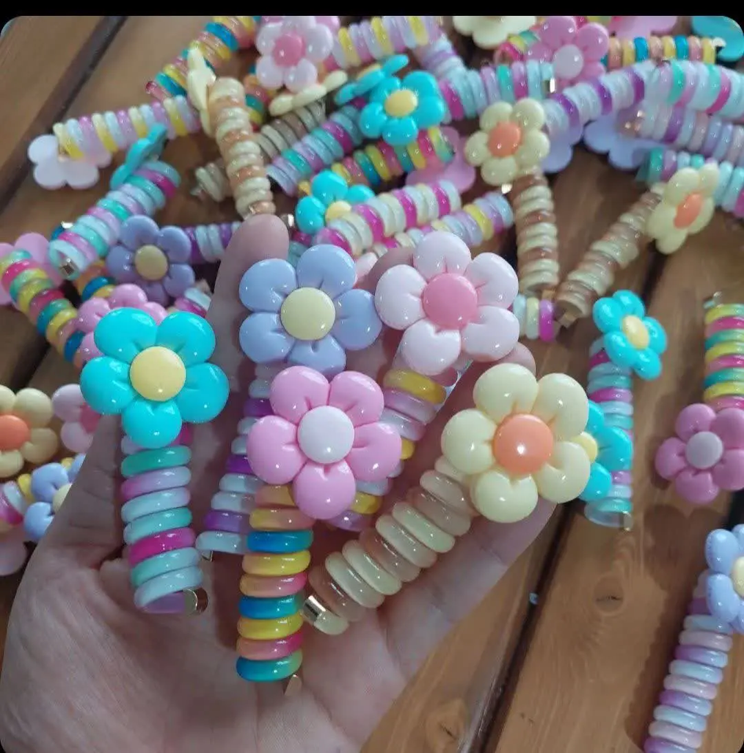 کش فنری گل رنگارنگ
