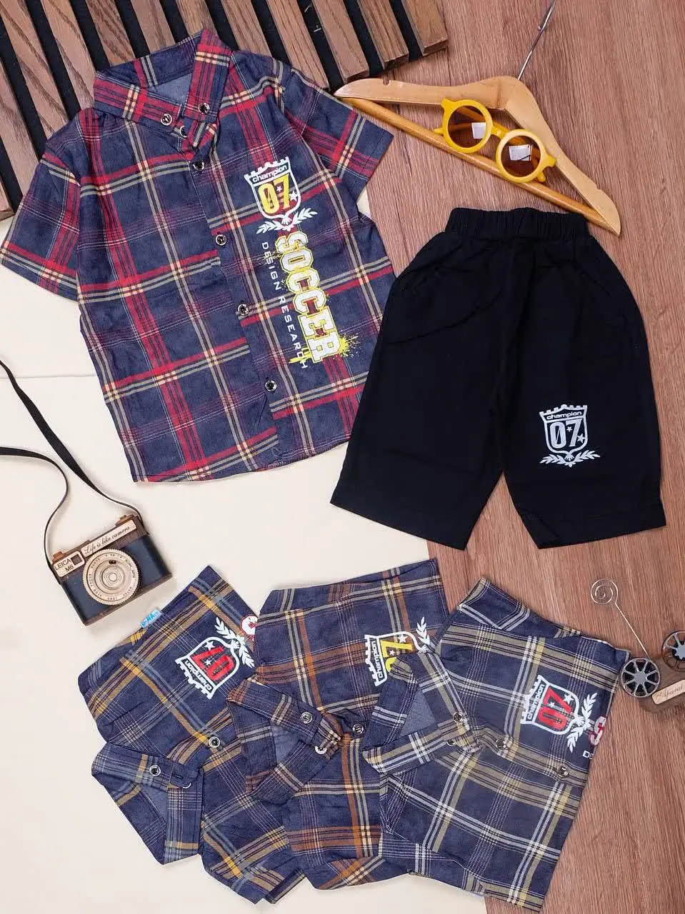 👕نام کالا: #تیشرت شلوارک نخی پسرانه
