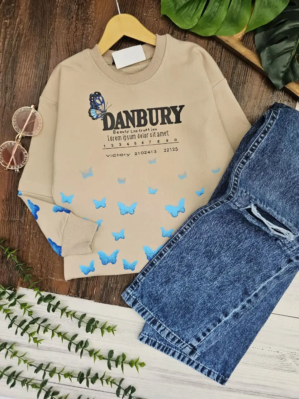 بلوز تک دخترانه پروانه
