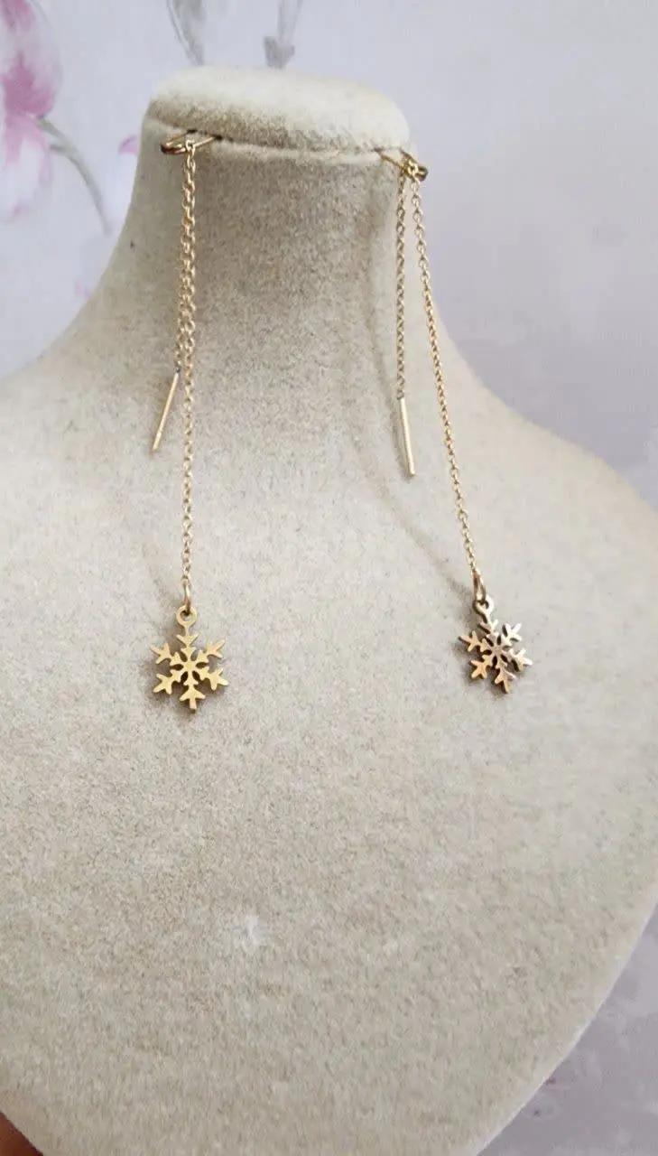 #گوشواره بخیه ای✨
