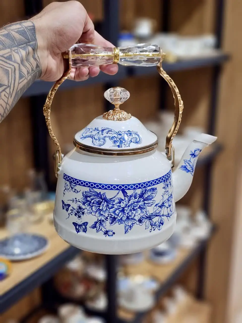 سه مدل کتری دسته کریستالی