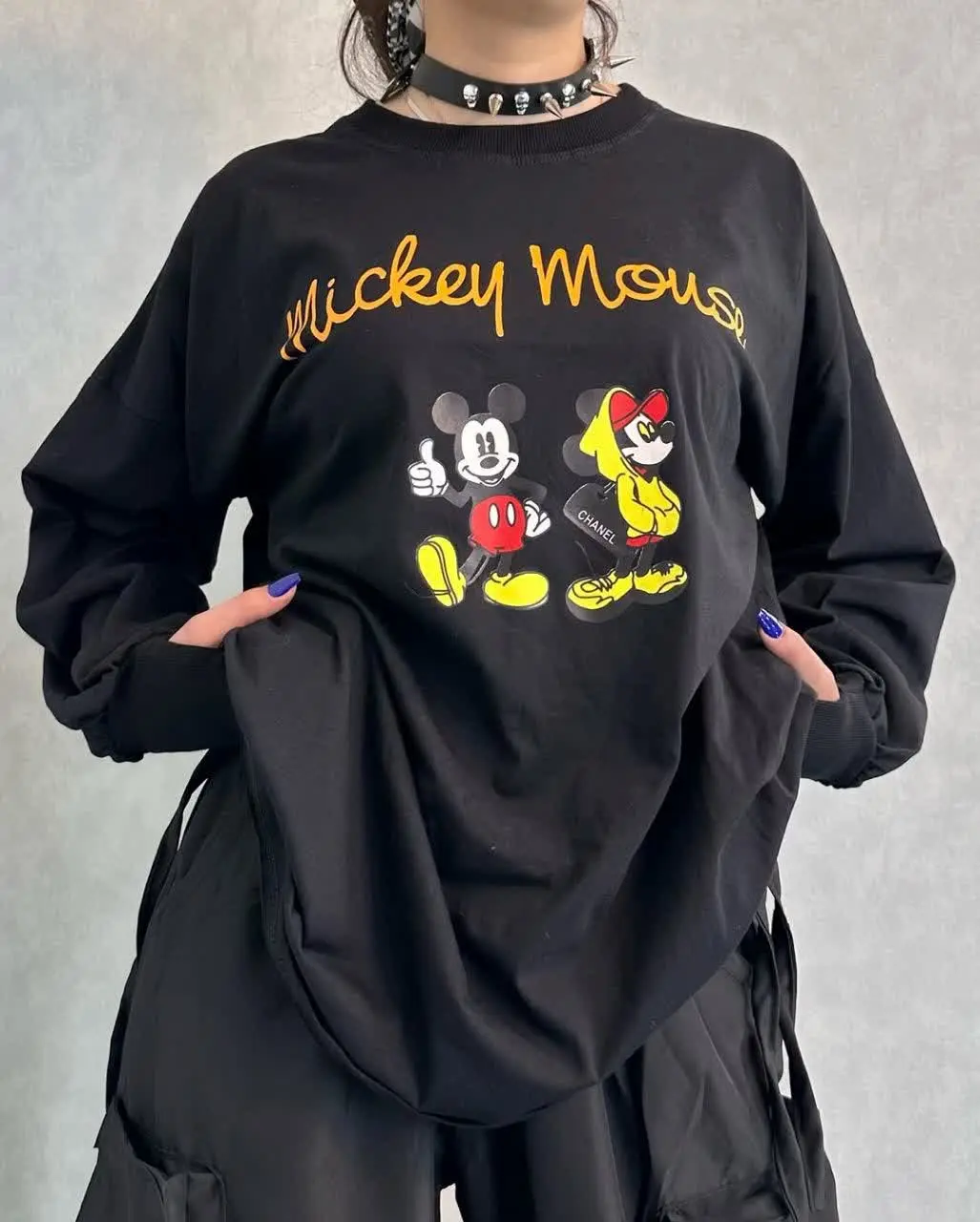 👚 بلوز لانگ فینگیری میکی آتش 👚