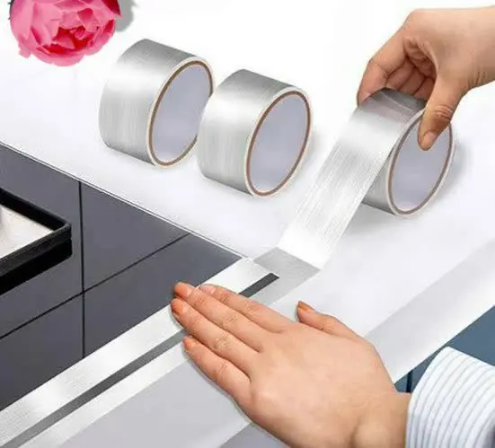 چسب آلومینیوم (زرورقی) دور گاز 
