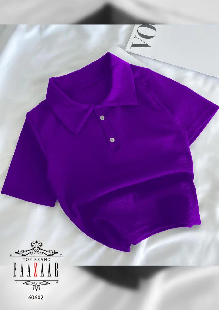 💥کراپ یقه شکاری BAAZAAR