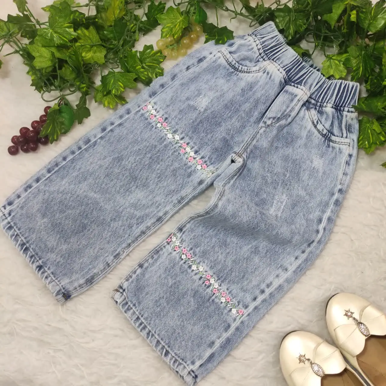 شلوار بگ گلدوزی نواری😍
