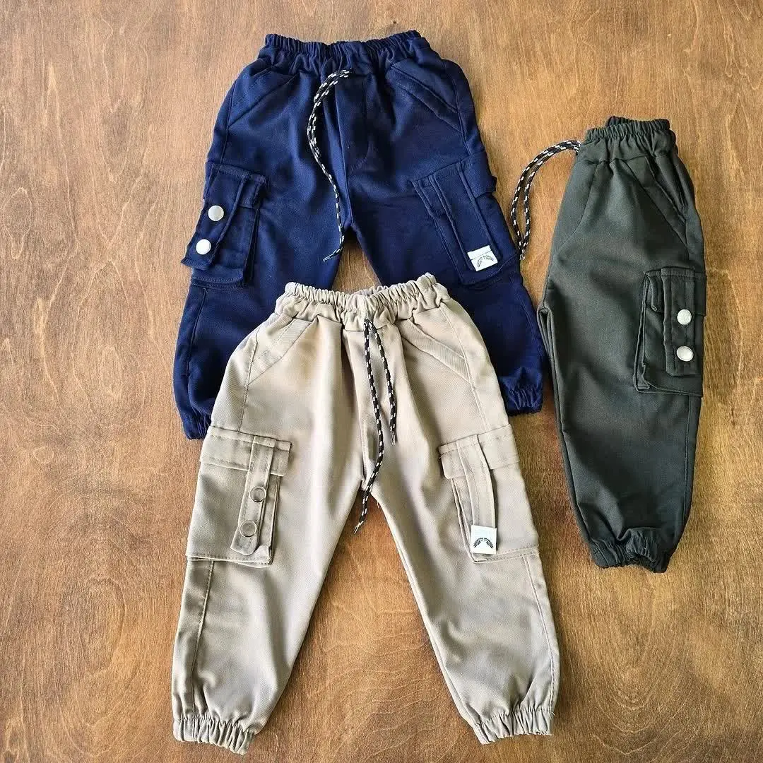 شلوار کتان دو دکمه اسلش شاهین
