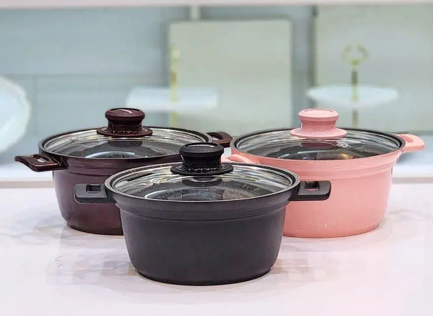 ✅ قابلمه چدن گرانیتی سایز ۲۰ Homeking 
