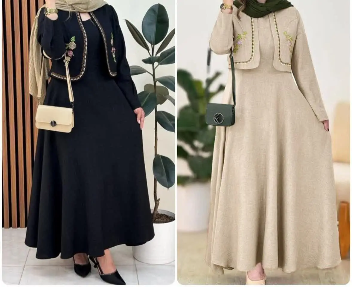 ست دو تیکه سارافون کت گلدوز...