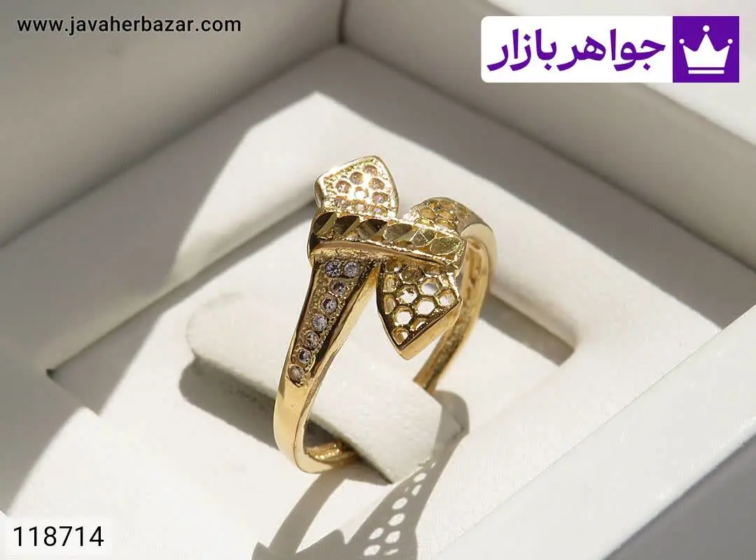 انگشتر برنج طرح چکاوک زنانه...