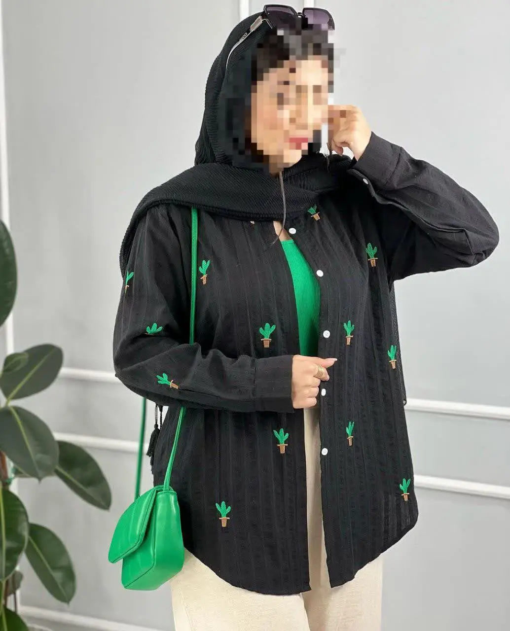 نام: شومیز مانتویی کاکتوس
