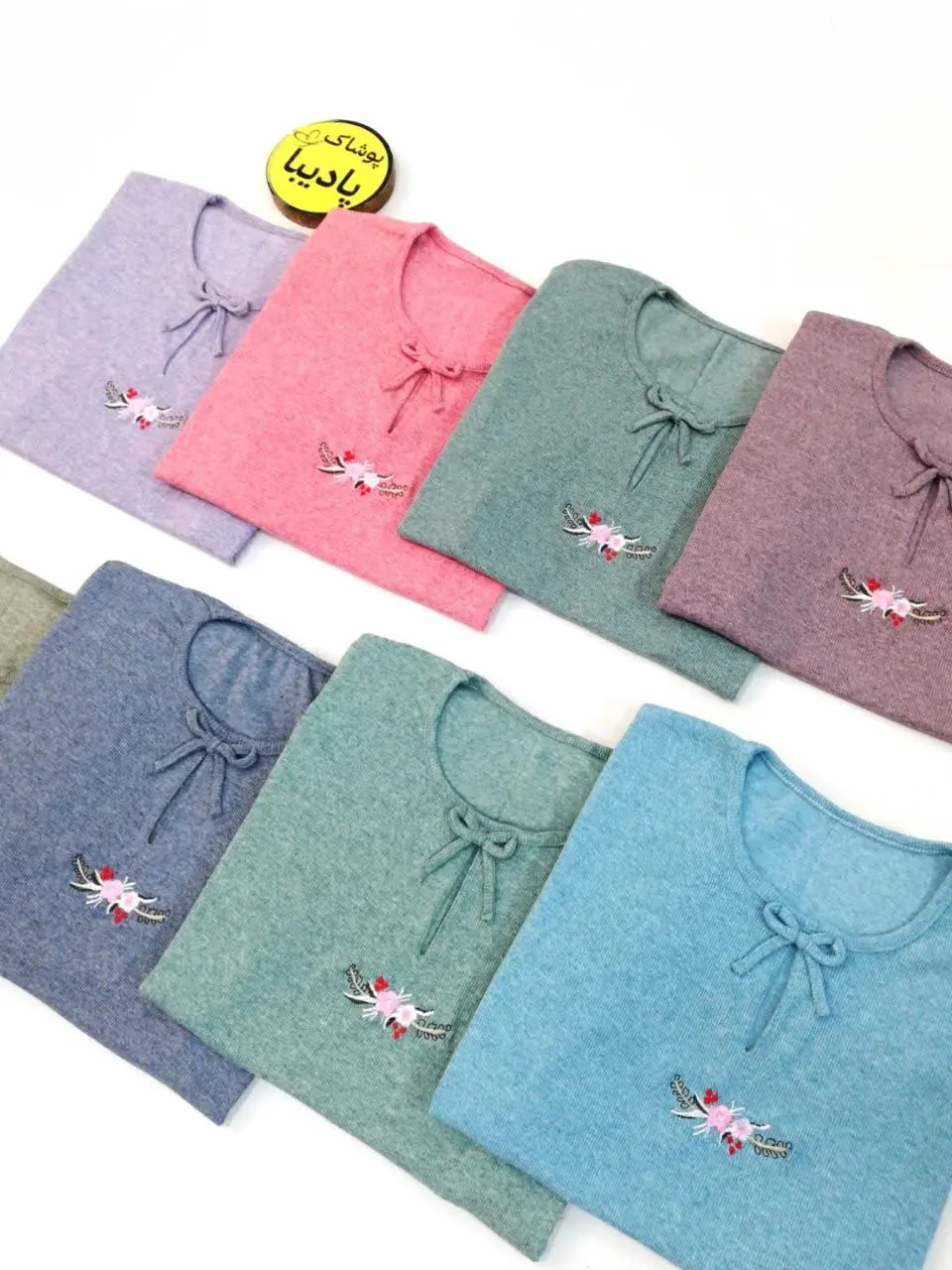 💎تیشرت نخ کبریتی کرم بالا د...