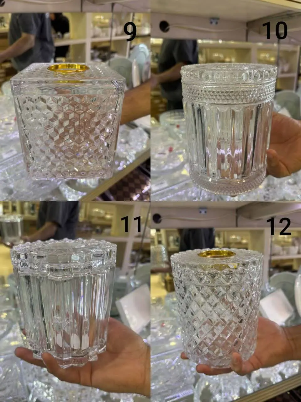 جا دستمال کاغذی کریستال 
