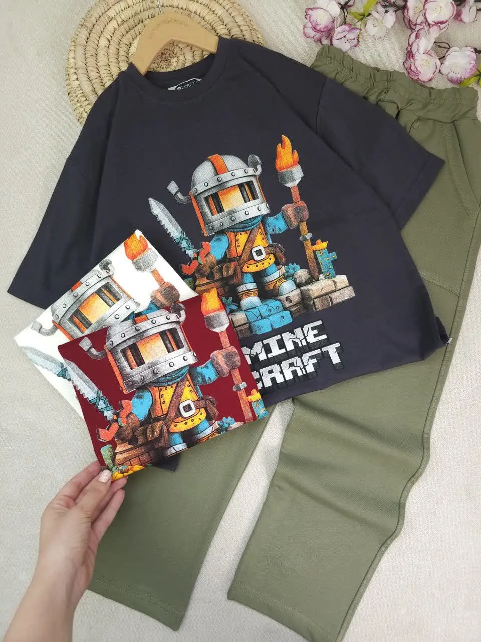 تیشرت و شلوار پسرانه ربات جنگجو
