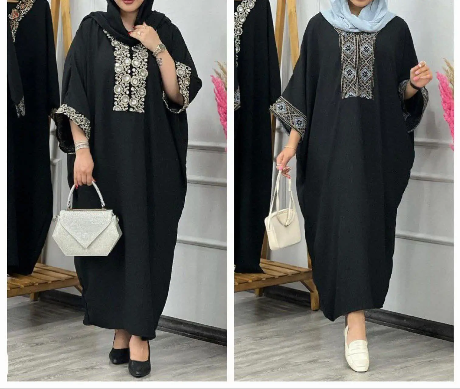 ۱۲🛍نام: پیراهن بلند شکوفه🌱
