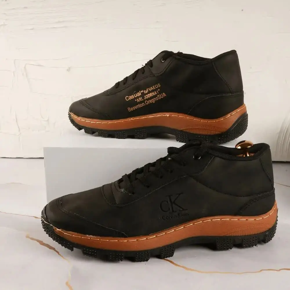 🏆نیم بوت مردانه مشکی CK مدل Behdad
