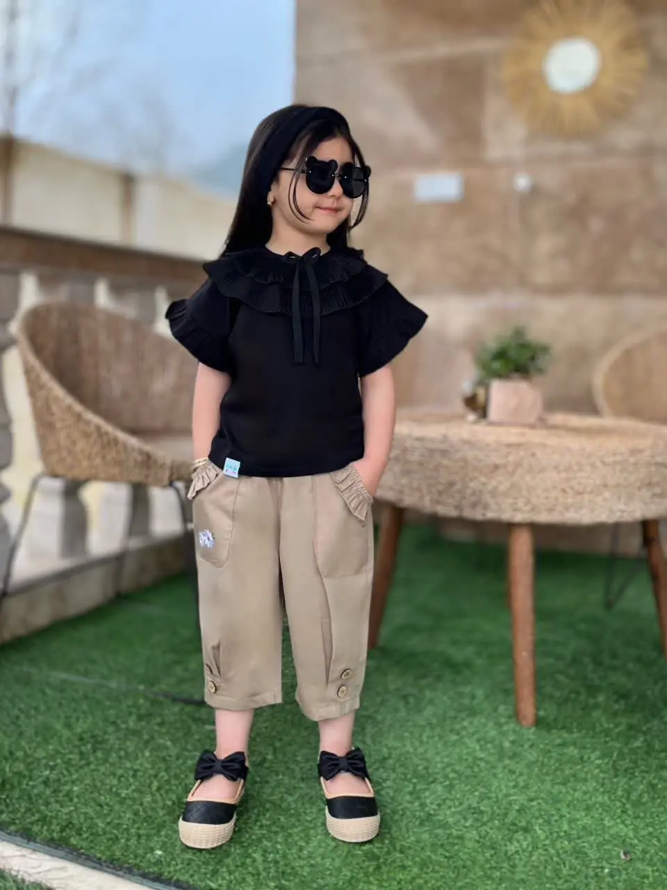 ✅ست تیشرت و شلوارک بابونه