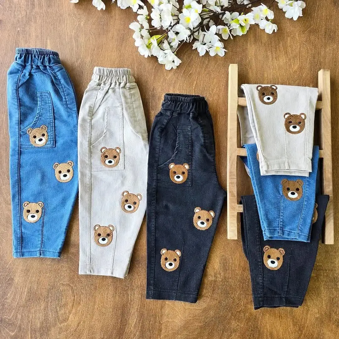 شلوار لی مام فیت تدی
