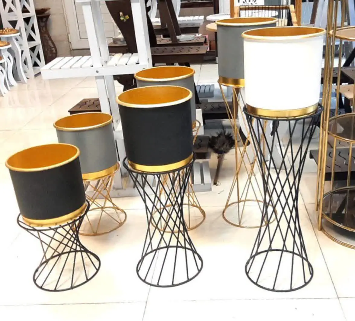 ✅ میز پایه زیر گلدونی ۳تایی
