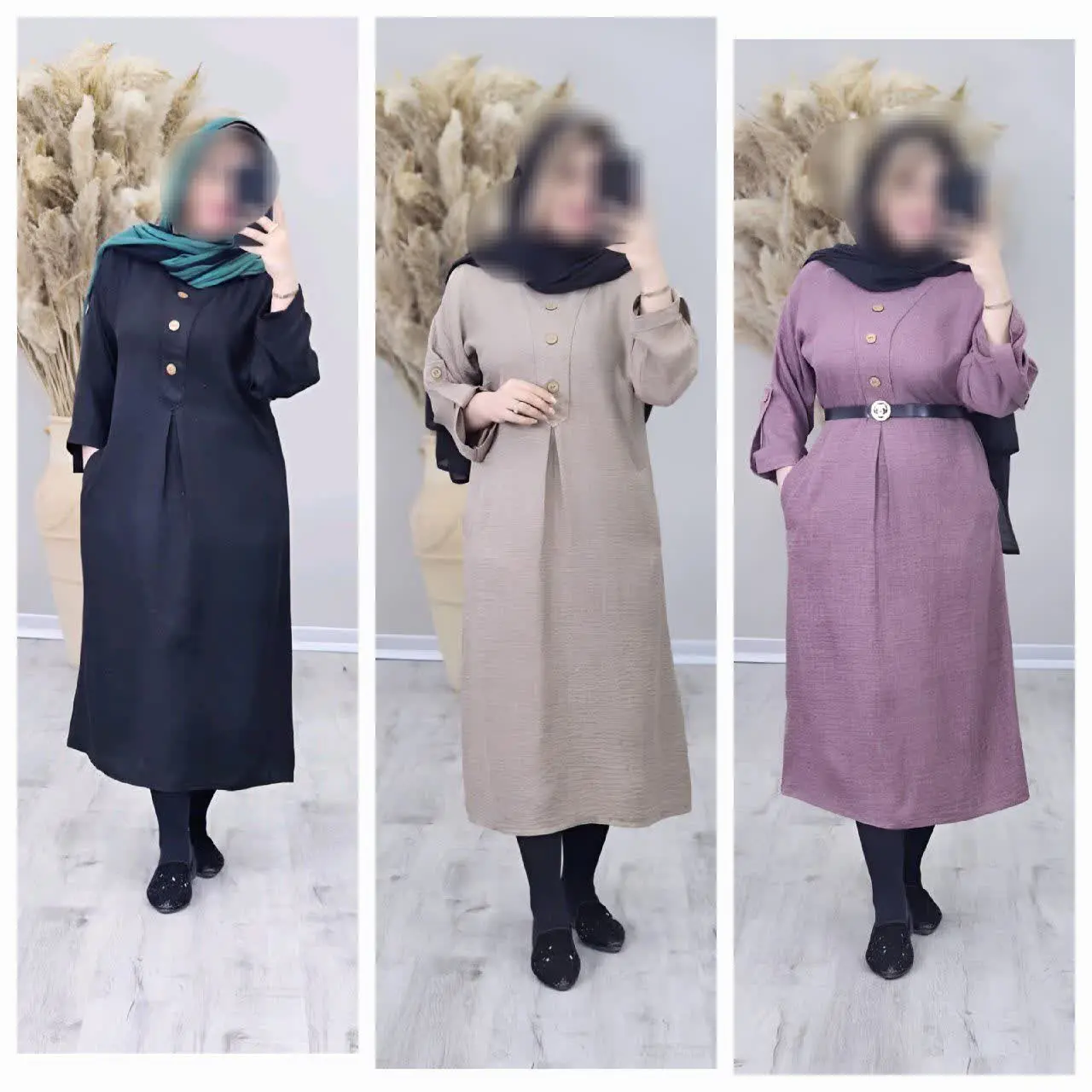 🛍نام: پیراهن کفتان شانتون🍃
