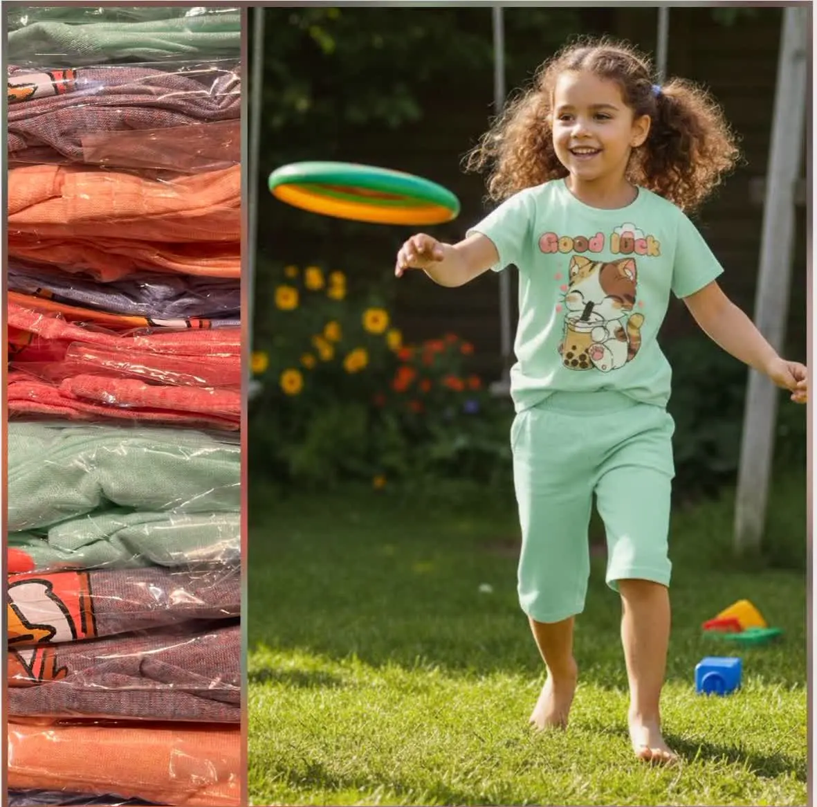 🧶 تیشرت شلوارک 🧿 گربه بزرگ