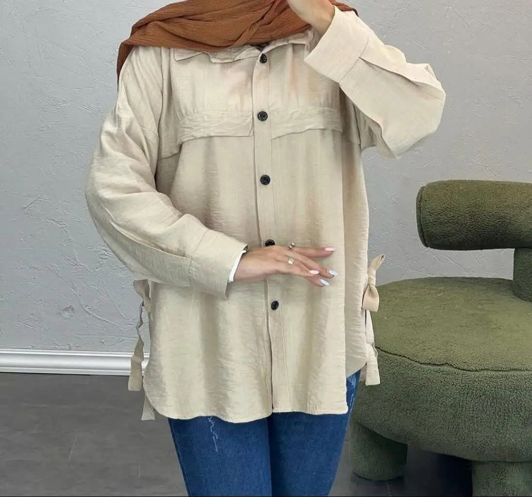 ❤️نام: #مانتو بغل گره‌ای مدل رزیتا
