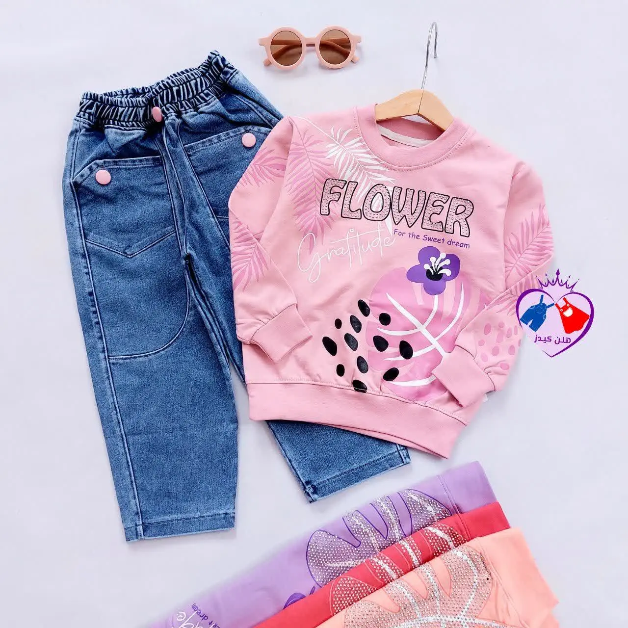 بلوز شلوار جین گلبرگ 😍☘️
