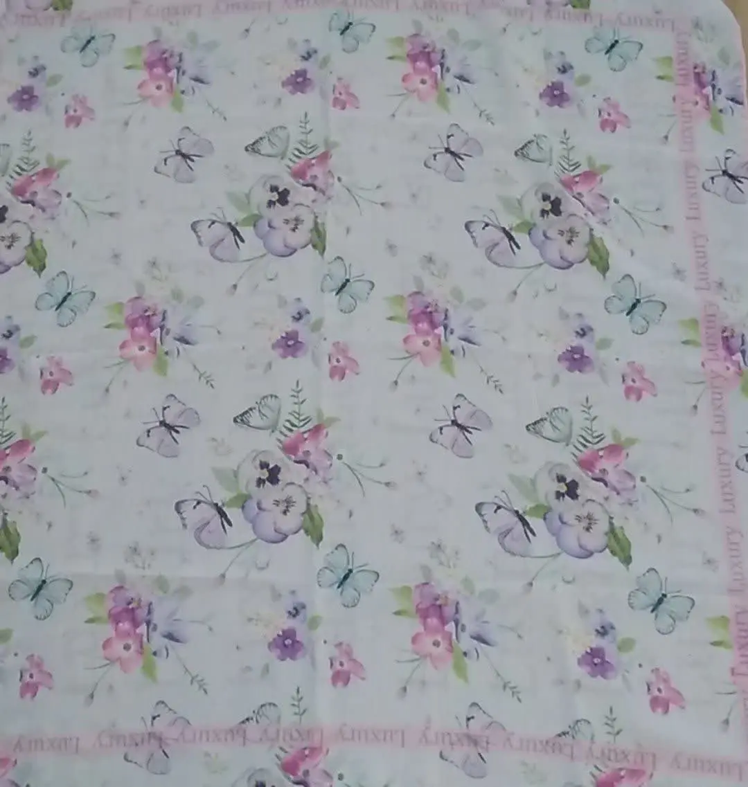 روسری دخترونه گل و پروانه 
