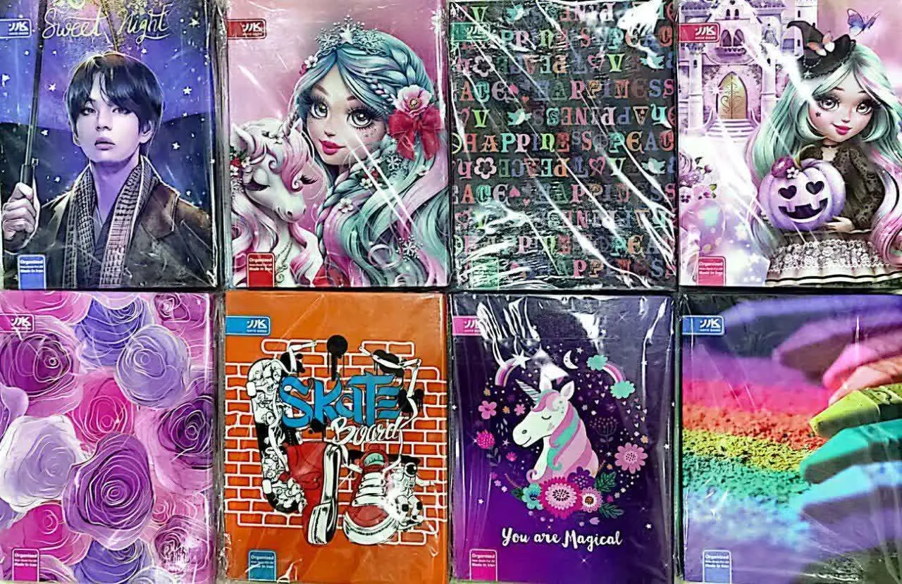 کلاسور ۲۶ سوراخ جلد سخت با یدک تک سلفون کارن
