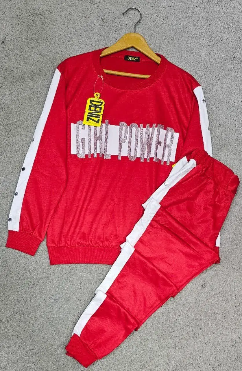 🖋نام: بلوز شلوار power قرمز
