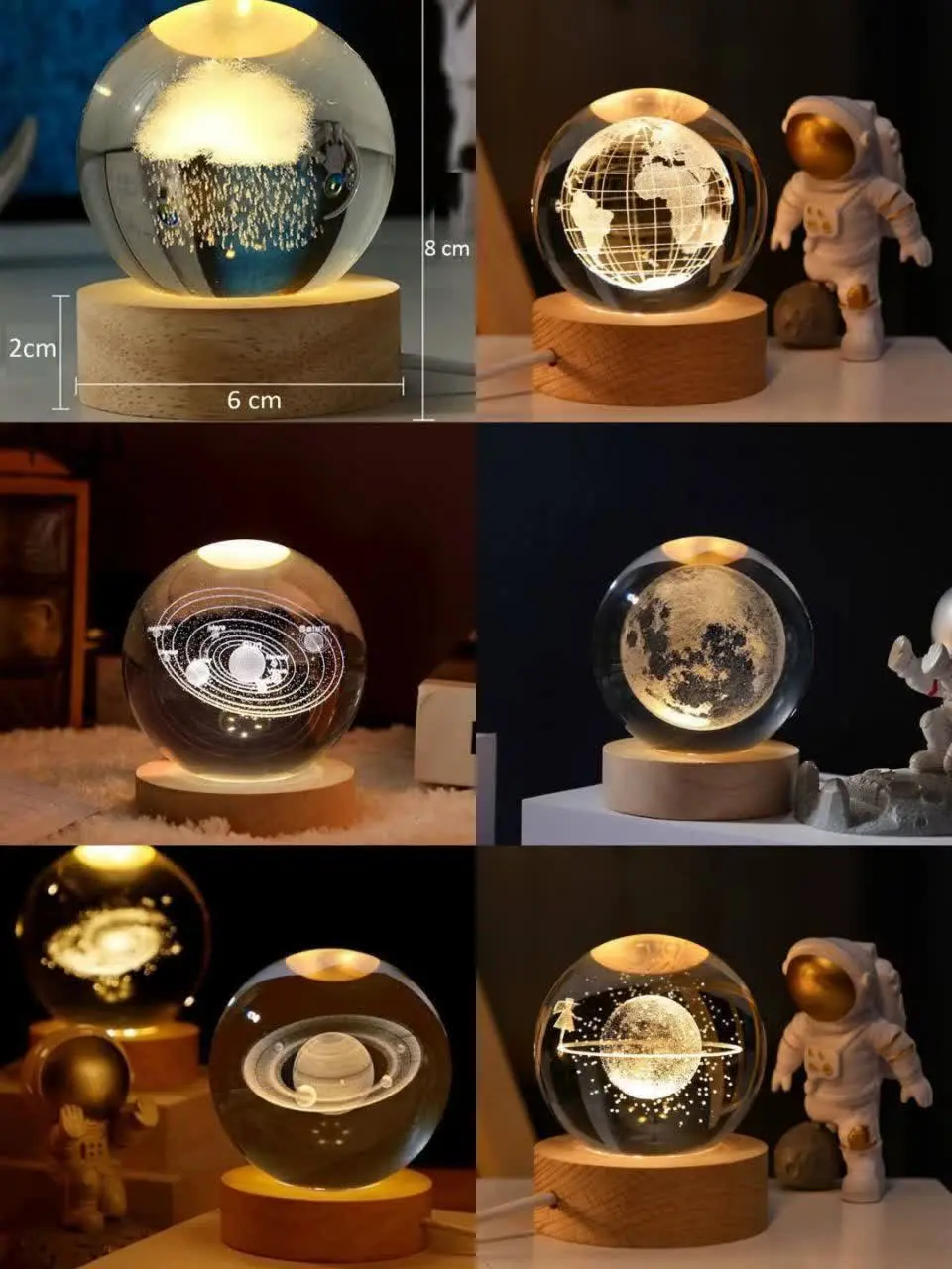 گوی چراغ دار ۶ سانت
