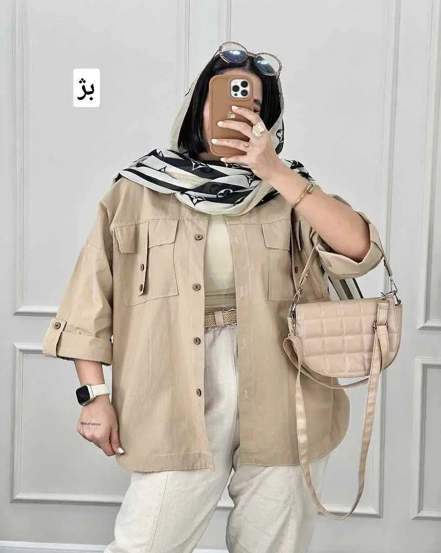 🦋نام محصول: شومیز مانتویی تیدا ✝️
