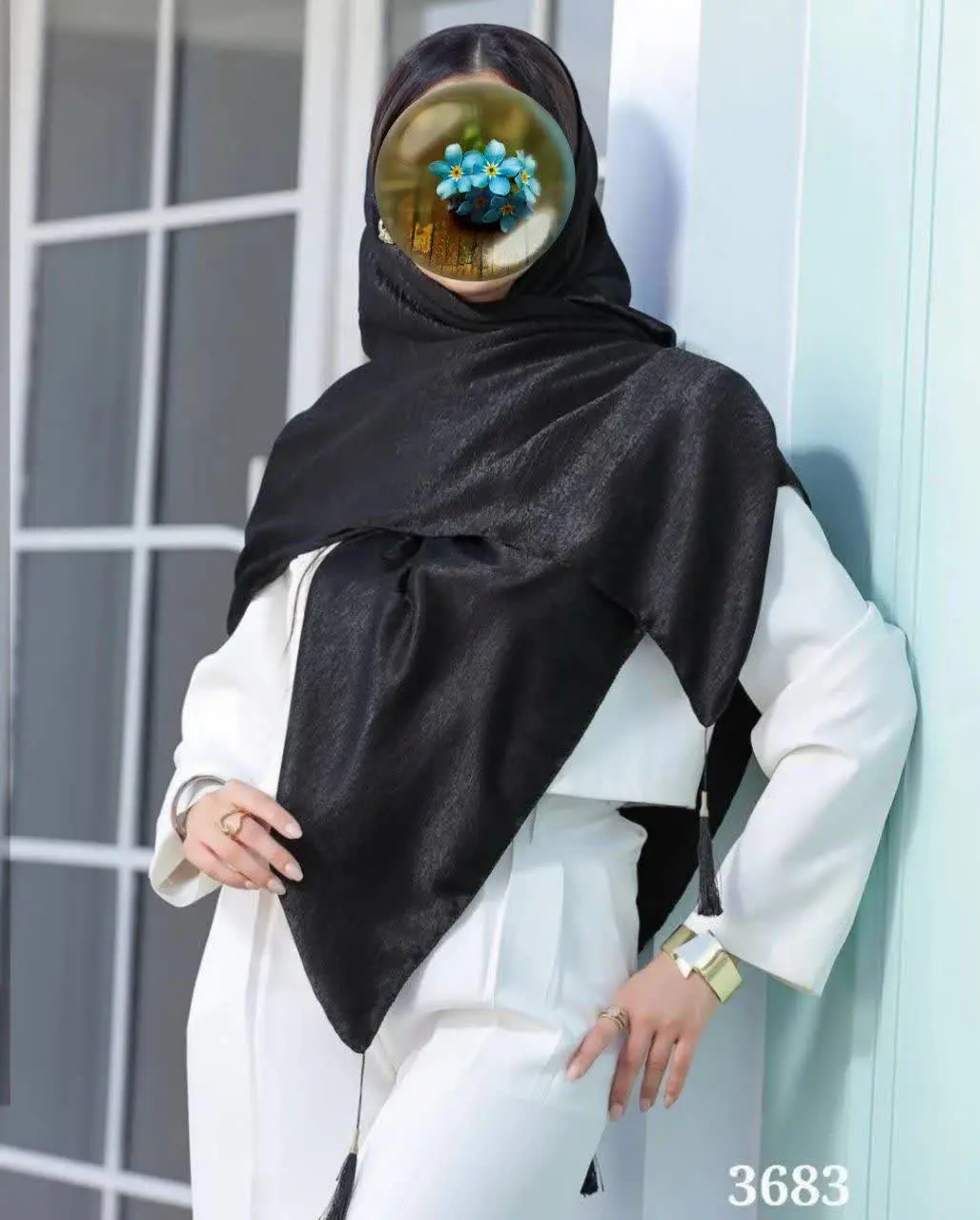 🌸روسری مشکی کوپرا