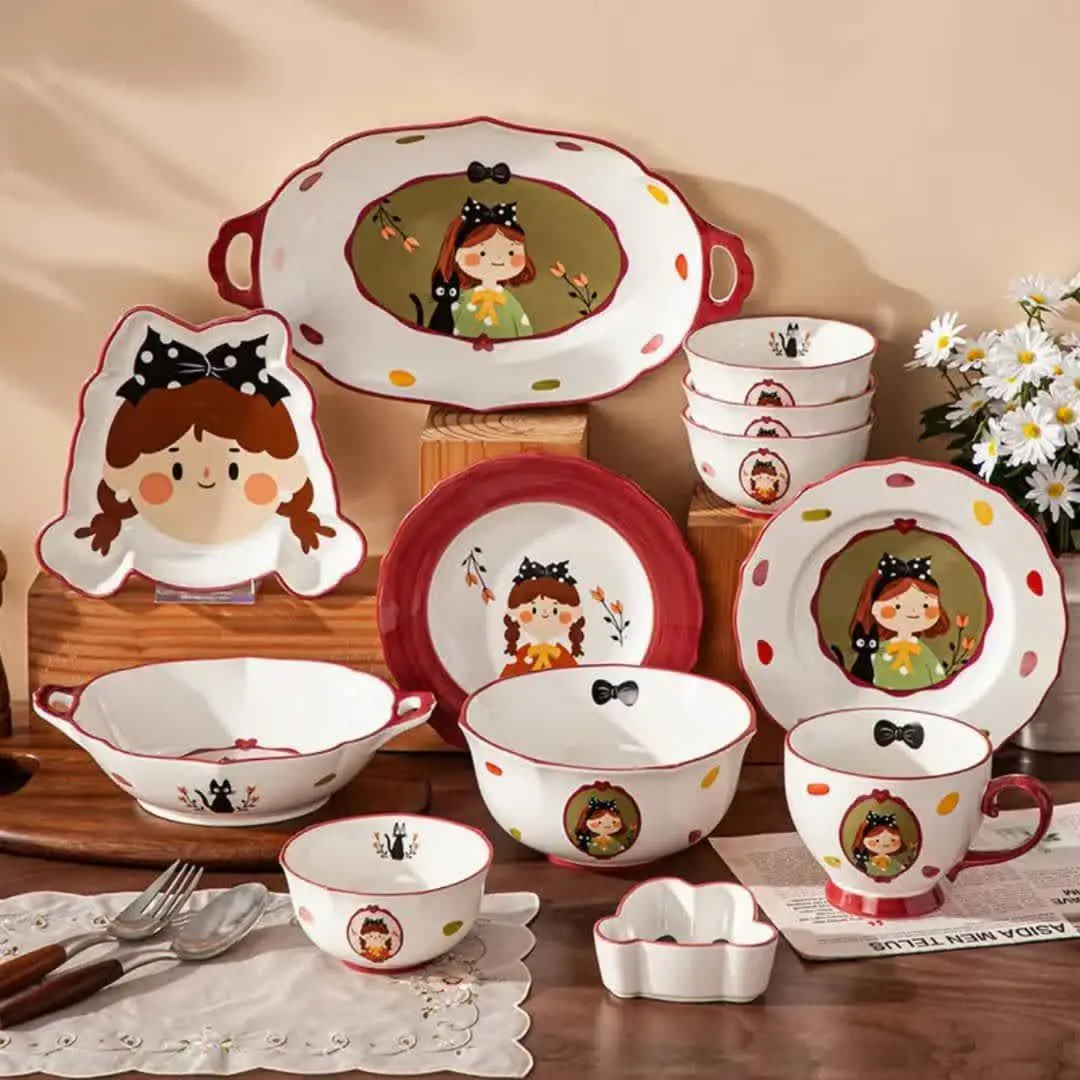 ست زیبای پذیرایی دختر 
