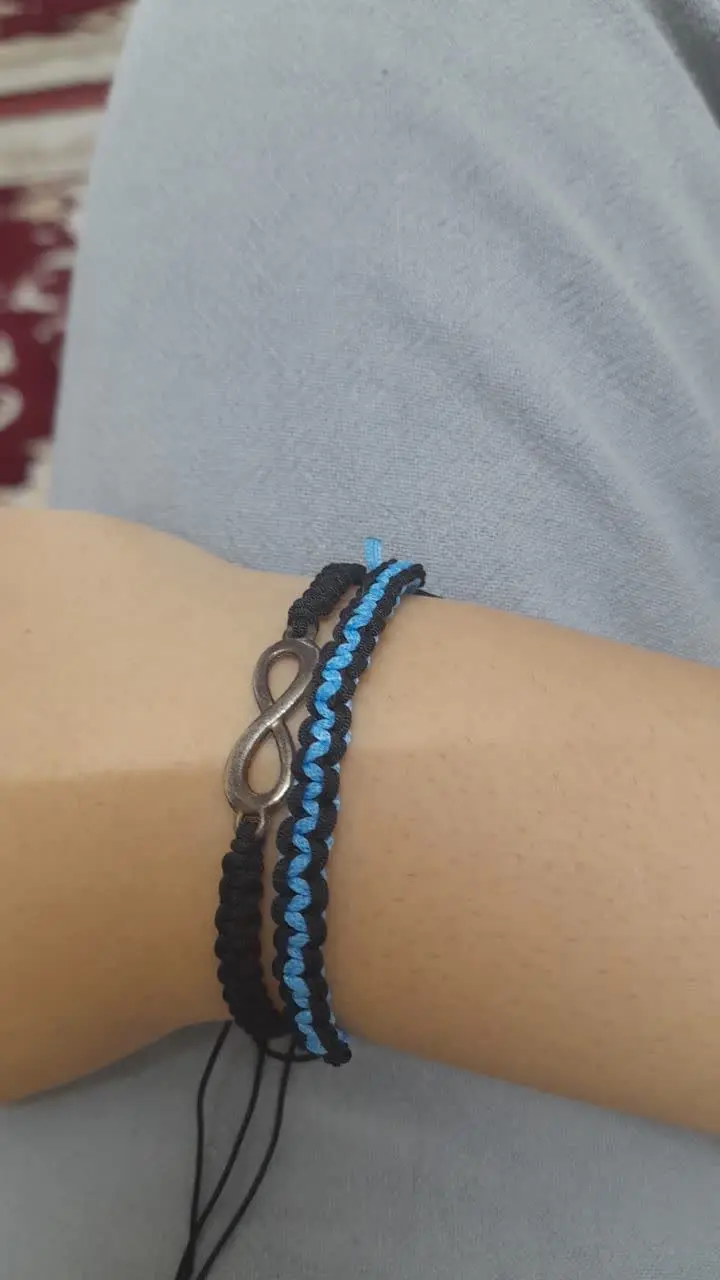 بچه‌ها یک دستبند جدید درست کردم 🌷
