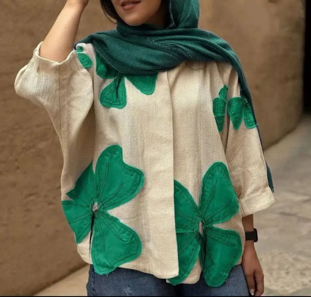 👚 نام: کت لنین تیکه دوزی
