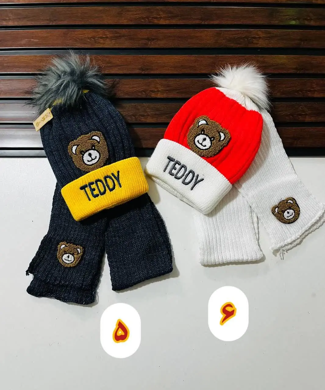 شال و کلاه تدی 🐻🐻
